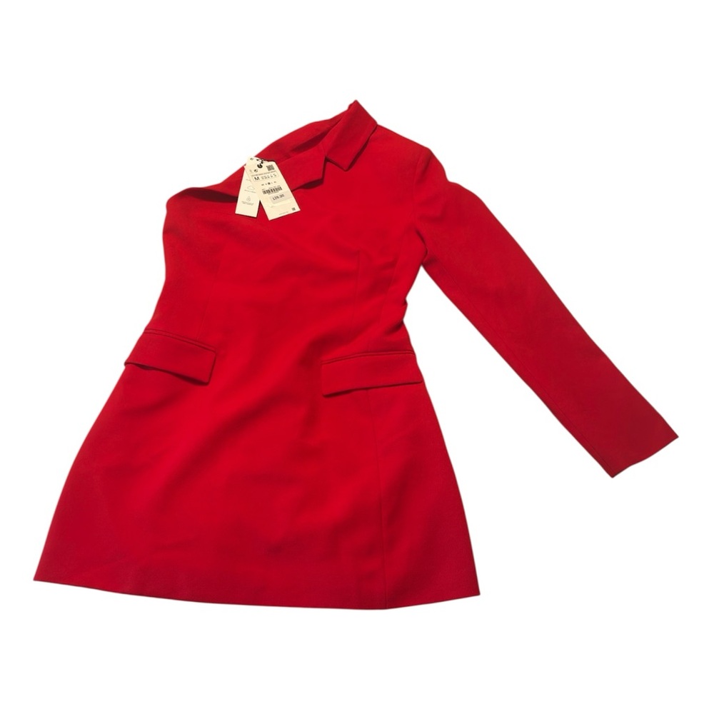 Zara One Shoulder Scarlet Dress